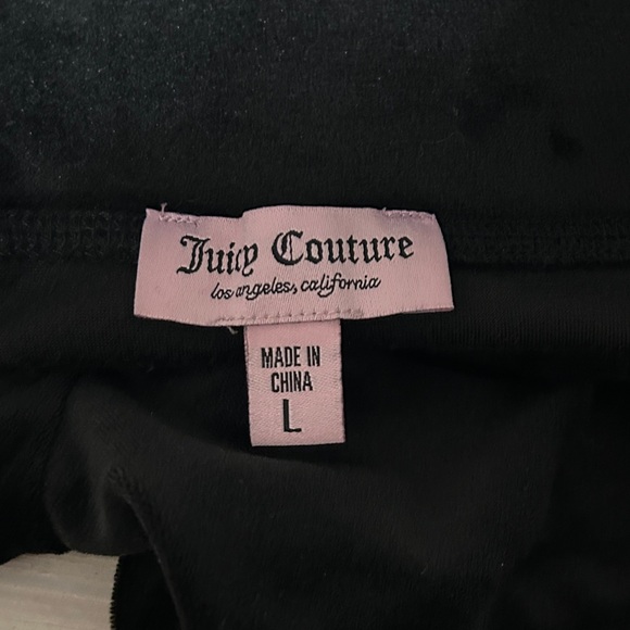 Juicy Couture Black Velour Athletic Shorts - Picture 5 of 5